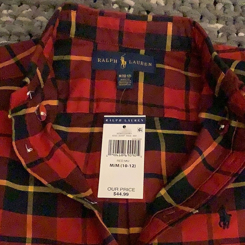 NEW Boys Ralph Lauren button down shirt